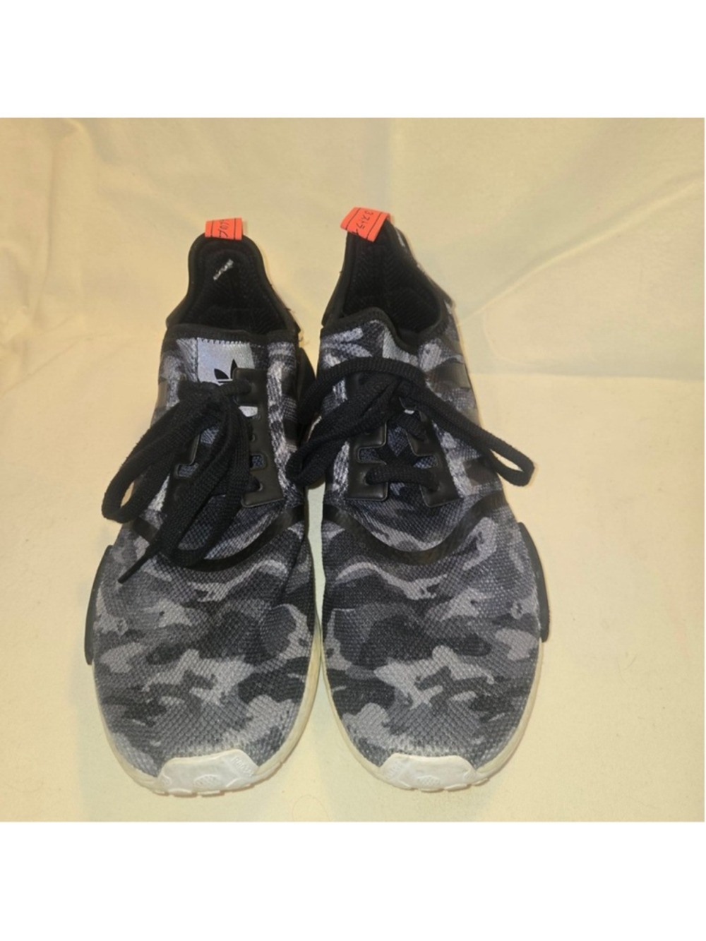 Adidas NMD_R1 Men's Size 13 Black Grey Camo Gym Running Shoes SHW 675001